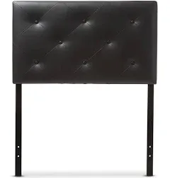 Baxton Studio Baltimore Faux Leather Tufted Full Panel Headboard