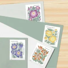 US Scott # 5676-5679 Block Of 4 Stamps MNH, Front &amp; Back, Mountain Flora