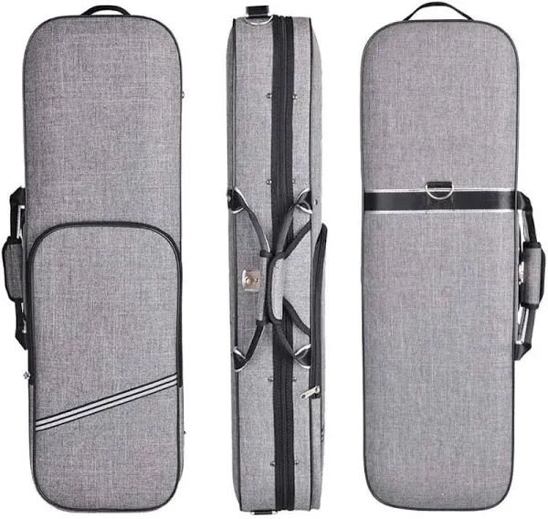 4/4 Full Size Violin Case Oblong Violin Hard Case with Built-In Hygrometer,Sup<wbr/>er