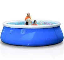 10ft x 30in Round Inflatable Above Ground Swimming Pool Fast Easy to Set Up Blow Up Pool for Summer Outdoor Garden Backyard Childen Adults