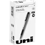 Uni-Ball 207 Impact Gel Pen, Stick, Bold 1 mm, Black Ink, Silver/Black Barrel