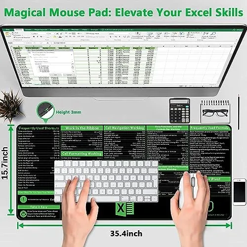 ProbTis Excel Shortcut Mouse Pad