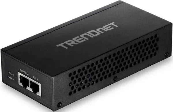 TRENDnet Gigabit PoE++ Injector, Supplies PoE (15.4W), PoE+ (30W), or PoE++ (60W), Network A PoE Device Up To 100m(328 ft), Supports IEEE 802.3af,802.at, Plug & Play, Black, TPE-117GI