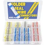 400PCS Solder Seal Wire Connectors-hai<wbr/>sstronica Waterproof Heat Shrink Butt