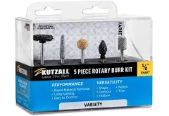 Kutzall Variety Rotary Burr Set - 1/8&#034; Shaft - 5 Piece