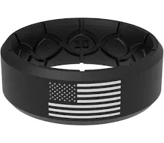 Edge Hero - America Black & White Flag Ring