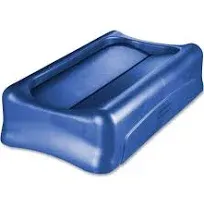 Rubbermaid FG267360BLUE Blue Slim Jim® Swing Lid