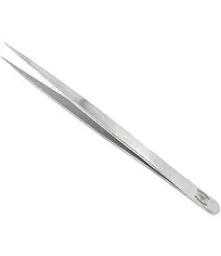 Scientific High Precision Stainless Steel Lab Tweezers/Forceps with Straight Very Fine Point