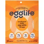 Egglife Egg White Wraps, Southwest Style - 6 wraps, 6 oz