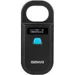 ISENVO Pet Microchip Scanner Rechargeable RFID Emid Micro Chip Reader Scanner 134.2khz 125KHz 15 Digits Pet Chip ID Scanner for Animal/Pets/Pigs