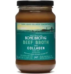 Beef broth with collagen Concentrate Instant bone broth beverage boosted with grass-fed collagen.Halal, Gluten, Dairy Free, No Spices or Herbs