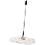 Tidy Tools Commercial Dust Mop & Floor Sweeper, 12 in. Dust Mop for Hardwood Floors, Cotton Reusable Dust Mop Head, Extendable Mop Handle, Industrial