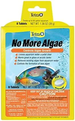 Tetra No More Algae Tablets, 8 tablets, Controls Algae in Aquariums