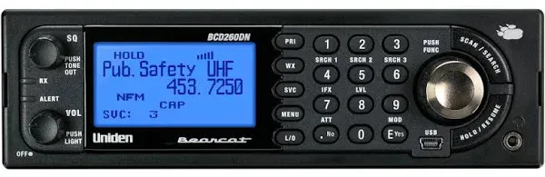 Uniden Bearcat BCD260DN Base/Mobile Digital Scanner, Performance Features, Band Scope Rapid System/Channel Number Tagging, Narrowband Reception, Search Features to Detect Signals Faster Than Ever