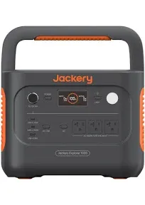 Jackery Explorer 1000 V2 Portable Power Station with 100W SolarSaga Solar Panel