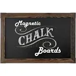 Loddie Doddie Magnetic Chalkboard for Wall - Rustic Frame 20" x 30" - Easy-to-Erase Large Blackboard for Wall Decor & Kitchen - Hanging Black Chalkboards - Magnetic Board