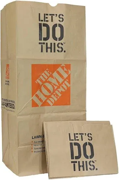 THE Home Depot Heavy Duty Brown Paper 30 Gallon Lawn and Refuse Bags for Home and Garden