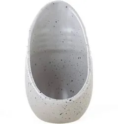 Speckled Earthenware Spoon Rest for Kitchen Stoves and Countertops - Gray