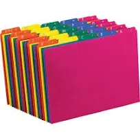 Pendaflex Top Tab File Guides Alpha/A-Z 1/5 Tab Polypropylene Letter 25/Set