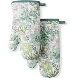 Martha Stewart Succulents Oven Mitt Set of 2