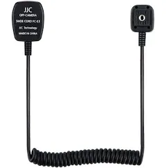 Flash TTL Cord JJC Off-Camera Flash Hot Shoe Cord for Canon R5 R6 RP R T8i T7 T7i T6 T6i T6s T5 T5i SL3 SL2 90D 80D 77D 6D Mark II 5D Mark IV M50 M6