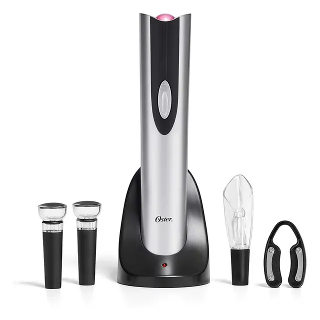 Oster Cordless Rechargeable Electric Wine Opener and Wine Kit