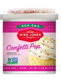 Miss Jones Baking Co. Frosting, Confetti Pop - 11.98 oz