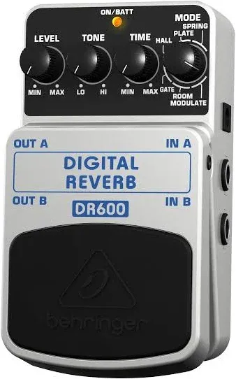 DR600 DIGITAL REVERB Digital Stereo Reverb Effects Pedal