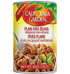 California Garden Premium Fava Beans Plain 450g (Case of 24)