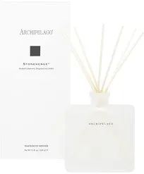 Archipelago Botanicals Stonehenge Reed Diffuser, Includes Fragrance Oil, Decorative Wooden Cap and 10 Diffuser Reeds, Perfect for Home, Office or a Gift (7.6 fl oz)