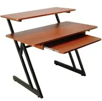 On-Stage WS7500RB Workstation Desk - Rosewood/Black