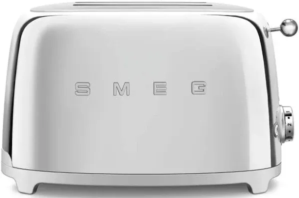 SMEG TSF01CRUS 50&#039;s Retro Style Aesthetic 2 Slice Toaster - Cream