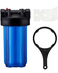 Whole House Big Blue Water Filter Housing for 4.5&#034; x 10&#034; Filtration Cartridge