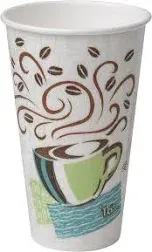 Hot Cups, Paper, 16oz, Coffee Dreams Design, 500/Carton