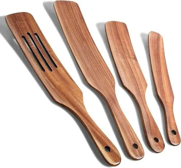 Mad Hungry 4-Piece Natural Acacia Spurtle Set