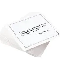 Five Star Napkins Inspirational Quotes White