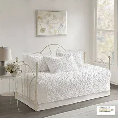 Amber 5 Piece Tufted Cotton Chenille Daybed Set