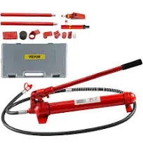 VEVOR 12 Ton Porta Power Kit, Hydraulic Ram with Pump with 4.6 ft/1.4 m Oil Hose