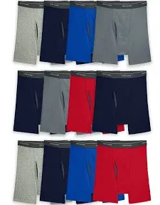 Mens Coolzone Briefs, Moisture Wicking &amp; Breathable, Assorted Color Multipack...