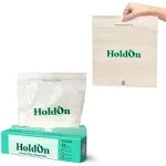 Holdon Zipseal Gallon Bags - Plastic-Free, Plant-Based and Food-Safe Zip Seal Fo