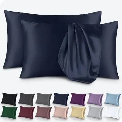 Bare Home Satin Pillowcase Set