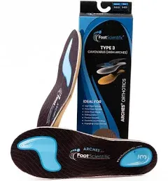 FootScientific High Arches Type 3 Cavovarus Orthotic sz5-5.5 men/7-7.5women