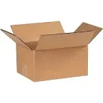 Coastwide Professional Fixed-Depth Shipping Boxes, Regular Slotted Container , 8 x 6 x 4, Brown Kraft, 25/Bundle