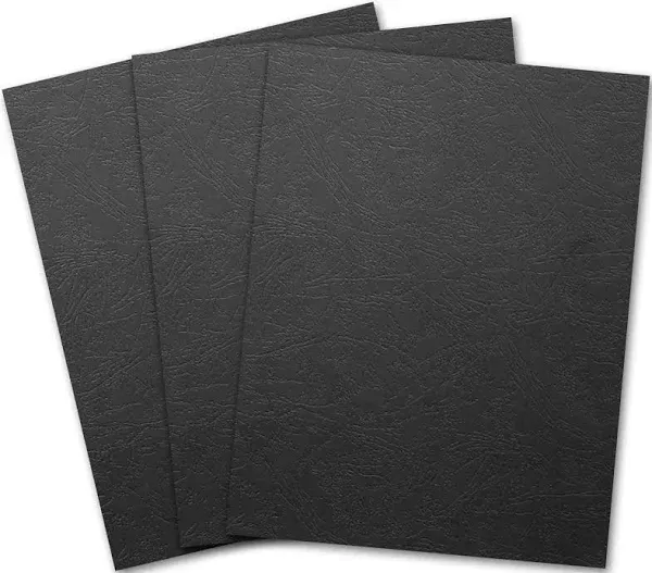 Binditek 100 Pack Grain Texture Paper Binding Presentation Covers for Busines...