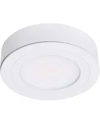 223413 Purevue Led Puck Light in a Black Finish, Bright White