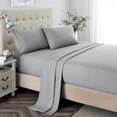  Twin XL Sheet Sets, 2400 Thread Count Soft 3-Piece Twin Extra-Long Size Taupe