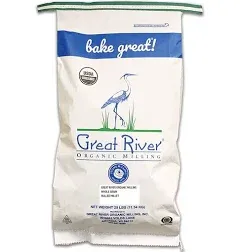 Great River Organic Milling, Whole Grain, Whole Hulled Barley, Organic, 25-Pound