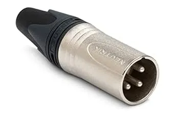 Neutrik NC3MXX 3-Pin XLRM Cable Connector, Nickel Housing with Silver Contacts