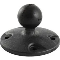 RAM Mount 2.5" Composite Round Base with 1" Ball