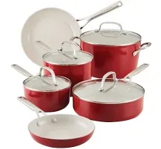 KitchenAid Hard Anodized Ceramic Nonstick 10 Piece Cookware Set